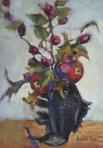 Apples Carp — pastel painting by Anne Von Ehr