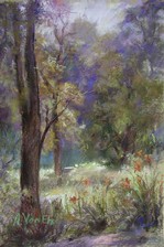 Daylilies pastel painting thumbnail